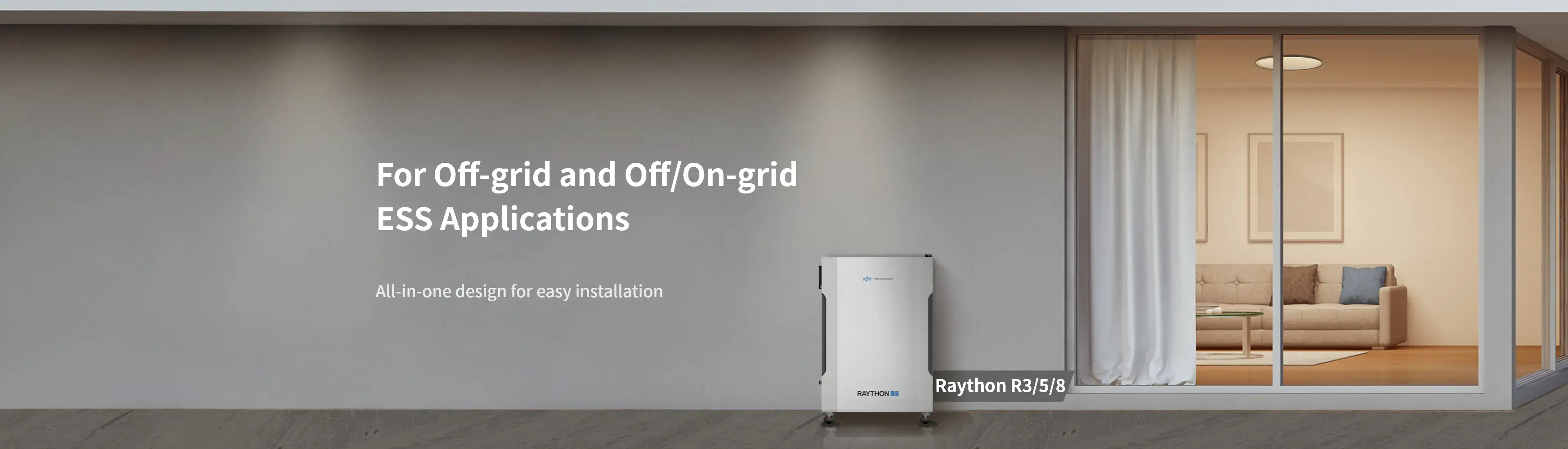 Raython r integrated battery energy storage system for off-grid and ess applications